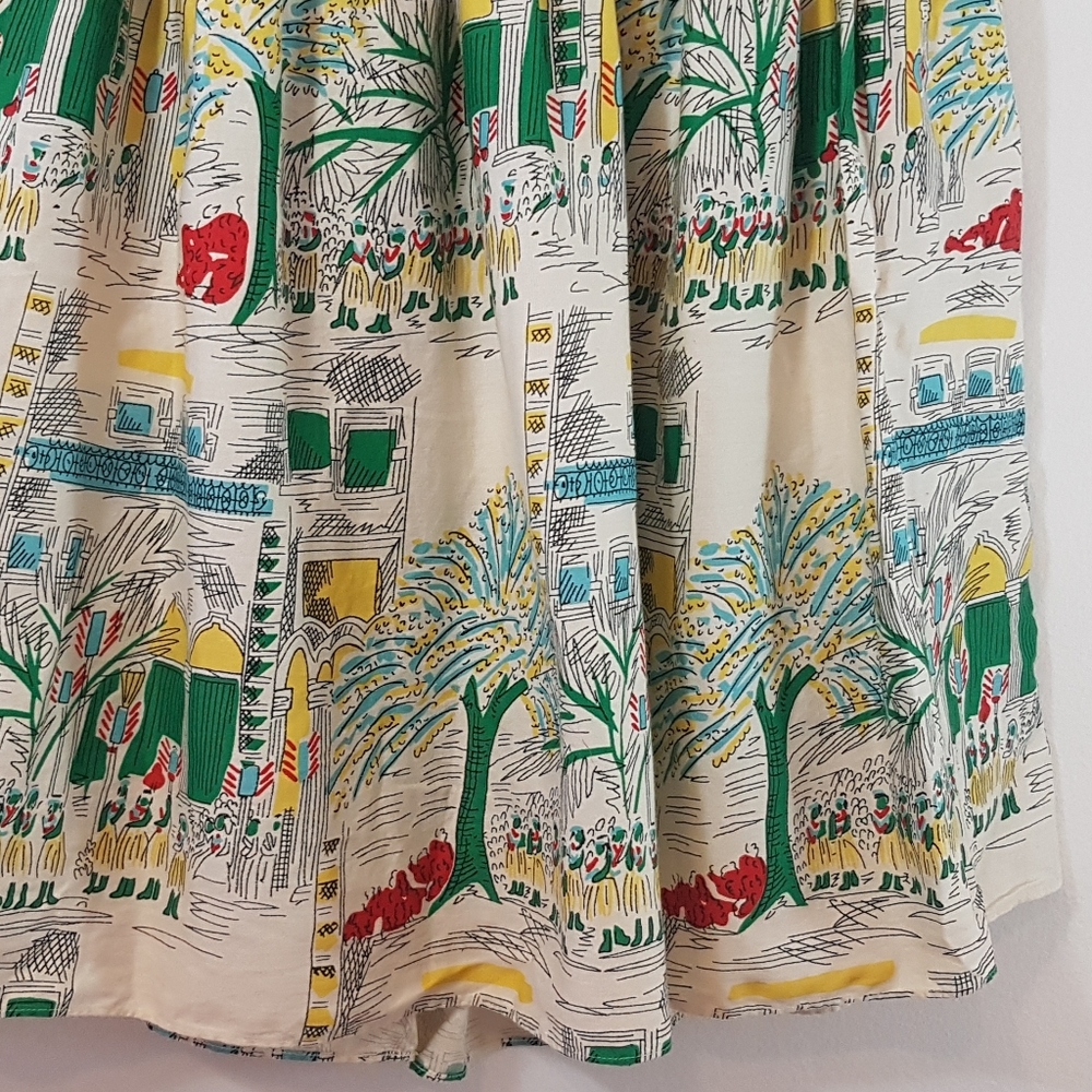 Oasis 💯 cotton halter Hawaiian print dress